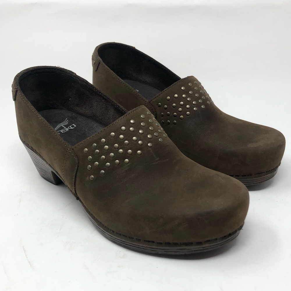 Dansko Clogs Leather Work Casual Shoes Size 38 (US 7.5 - 8 )